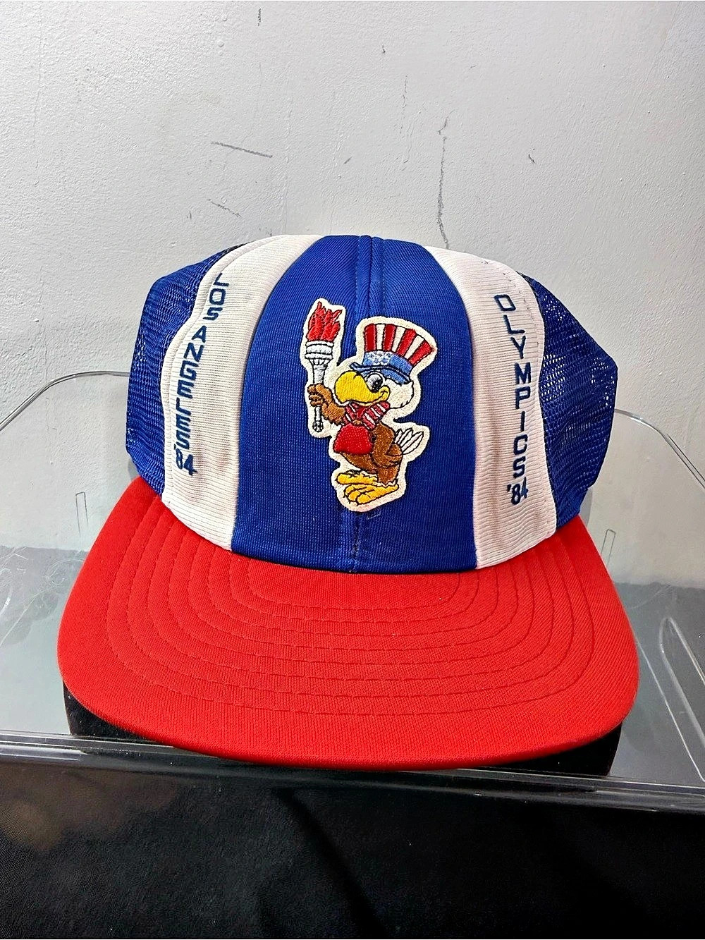 Vintage 1984 LA Olympics Sam the Eagle Trucker Snapback Hat LAOOC